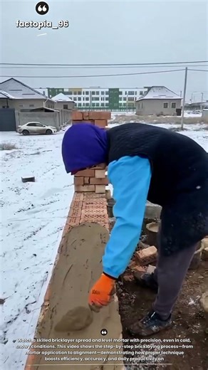 Bricklaying in Freezing Conditions | Satisfying Masonry Workmanship in Real Time