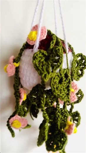 Stop !! Watch till end 😍💕 hanging planter #viral #trending #crochet #shorts