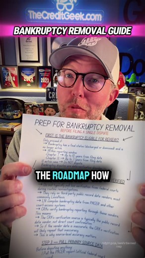 Stop disputing bankruptcies the wrong way. If you don’t verify the source first, you’re wasting your time. ❌ How do I remove a bankruptcy from my credit report? Can a Chapter 7 be deleted before 10 years? How do I dispute a Chapter 13 bankruptcy correctly? First, make sure it’s eligible. ✅ Discharged or dismissed ✅ Within reporting limits (10 years for Chapter 7, 7 years for Chapter 13) ✅ Not still active Then understand this: bankruptcy disputes are data verification disputes, not just “this is