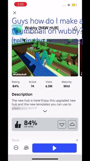 HOW DO I MAKE A THUMBNAIL ON WUBBY#roblox