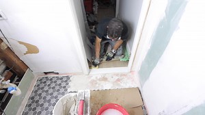 Door threshold installation tips...if you're remodeling a bathroom and need help, join our online courses and make your project easier at homerepairtutor.com | Home Repair Tutor