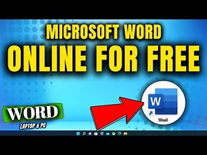 How to Use Microsoft Word Online for Free