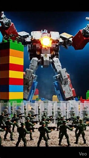 Tiny Army vs Giant Toy Robot 🤖🔥 | Epic Mini Battle!