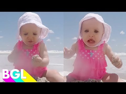 100 Funny Beach Babies | Cute Baby Videos