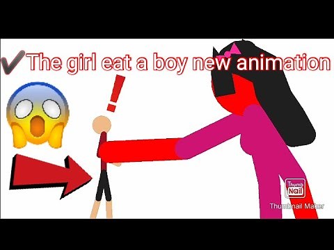 ✔️The girl eat a boy new animation #shorts #sticknodespro