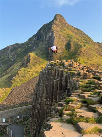 Amazing Man Jumping from the Cliff!! #amazingfacts #curiousfacts