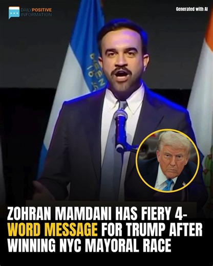 Zohran Mamdani has fiery 4-word message for Trump after winning NYC mayoral race👇😨 check in comm: | 11:11 Awakening Code