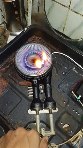 cabinet gas stove auto sparking test without top panel #gasstoverepair #gazigasstove #rflgasstove