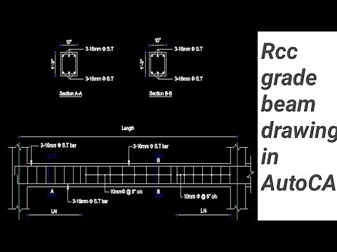 How to draw Grade beam in AutoCAD