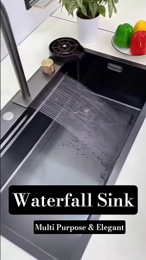 Architectural Benefits of waterfall sink and a perfect upgrade for your modular kitchen