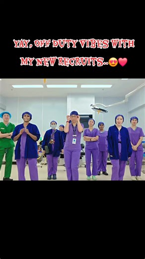 Since we have new recruits, and this time, there's a lot of them, they asked me if they can do some simple steps only, considering this is their first time doing a tiktok dance..😂😍..But hey, they were not bad, in fact they did well, we just stayed for 15mins after our shifts just to finish this..😅😂..Well done guys, proud of you, Saguntala has just made her dream come true..👏👏💪💪😘😘 #foryouシ #nocopyrightinfringementintended #offduty #vibes #dancechallenge #reelsvideoシ #nurselife #Nurses |