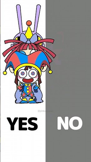 YES or NO side-jumps challenge🤣THE AMAZING DIGITAL CIRCUS Funny Fan Art Animation #shorts