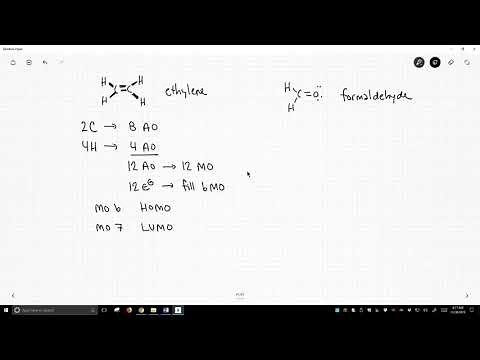 molecular orbital theory - ethylene and formaldehyde