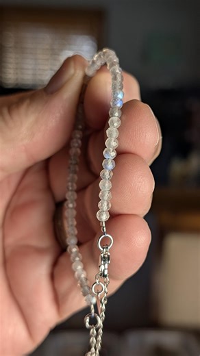 Beautiful Blue Bead Beaded Moonstone Crystal Stone Beaded Bracelet Growth Strength Calmness 26c27 - Etsy