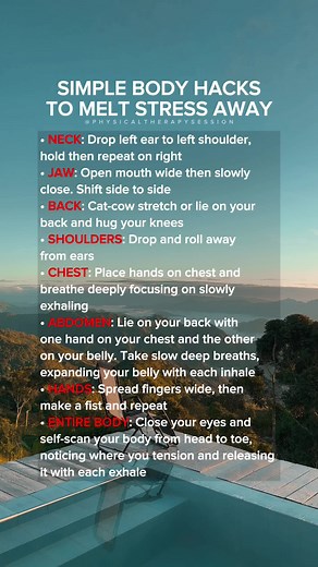 Simple Body Hacks to Melt Stress Away