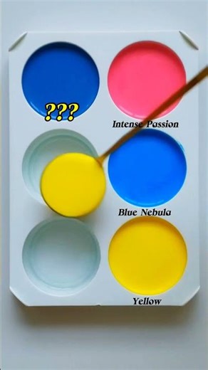 💛💙❤️ Cosmic Vibes | Intense Passion + Blue Nebula + Yellow Magic. #colors #shorts #IndianPalette