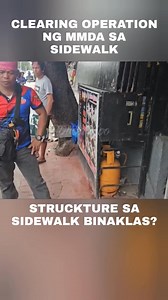 CLEARINF OPERATION NG MMDA SA SIDEWALK, STRUCTURE SA SIDE NABAKLAS? #ClearingOperation #Scog #followersreels #gabrielgo #MMDA #mmdaclearingoperation | Street Facts Daily