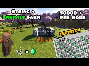 Minecraft easy automatic string + Emerald Farm 1.21+