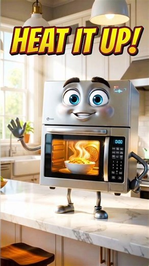 Meet My Talking Microwave! #talkingobjects #asmr #talkingburger #pixarstyle