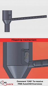 10K views · 3.8K reactions | Flipping mechanism❤️ . . . Follow @cadloverz for more❤️ . . #Engineering #engineerslife #engineeringmemes #CivilEngineering #AutoCADTips #EngineeringTools #DesignEngineering #MechanicalEngineering #AutoCADForBeginners #thermodynamics #EngineeringSolutions #DraftingDesign #AutoCADCommunity #Engineeringusa #Engineeringcanada #Engineeringuk #CADLOVERZ | CADLoverz | Facebook