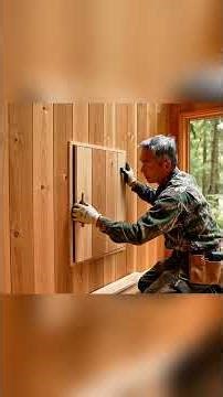 Building a House in the Forest (ASMR) | Man Builds a Mini Home Inside a Tree Stump#survival #camping