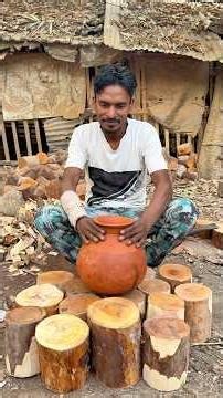 amazing wooden Pitcher making process using wood.#shortsfeed #woodscraft #ytshorts