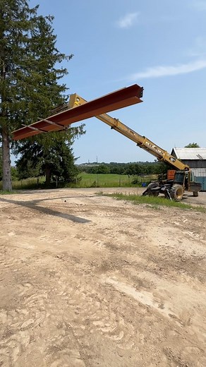 13K views · 56 reactions | When you have a 4000lb beam to set and lift chart says you’re borderline making it lol ya do a dry run. When ya do the dry run and just call a crane lol. That’s how Monday went. Better be safe than a splat mark or something like that. #framers #framerlife #framersareadyingbreed #beam #forklift #testrun #steel #mondays | Canadian Carpenter | Facebook