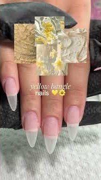 Yellow Bangle Nails Tutorial Jewelry Inspired Nail Art