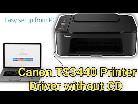 How to Download and install the Canon PIXMA TS3440 printer driver on windows without CD.canon driver
