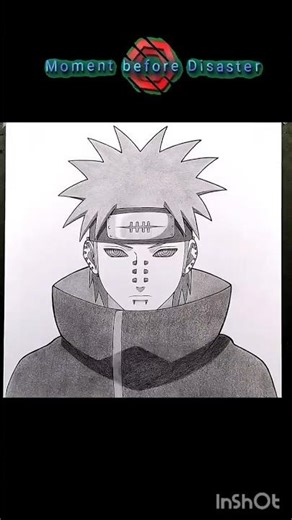 How to draw nagato #nagato #naruto #narutoshippuden #art #drawing #anime #shorts