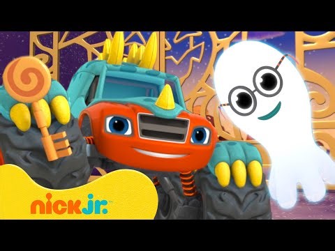 Blaze's Monster Machine Halloween Mission! 👻🔑 w/ AJ & Sparkle | Nick Jr.