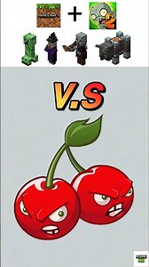 Minecraft Mobs vs PvZ Cherry Bomb! #PlantvsZombiesMinecraft
