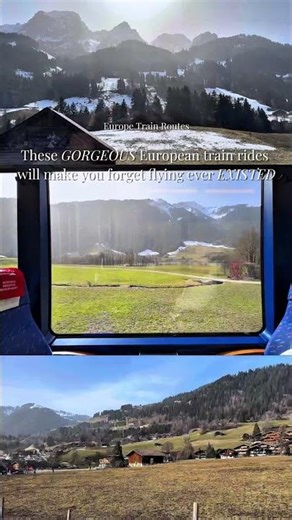 These GORGEOUS European train rides will make you forget flying ever existed!