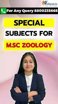 M.Sc Zoology Subjects Explained | Job Scope & Future Career Must Watch Video!