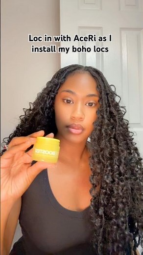 Happy Friday, let’s install my boho locs with deep wave hair . #boholocs #shorts #afrobeats