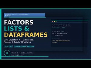 R Data Objects Explained: Factors, Lists & Data Frames