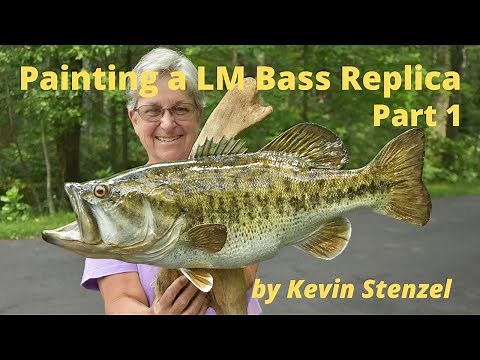 How to paint a LM Bass Replica Part 1 of 2 Reproduction Fish Taxidermy