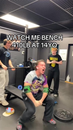 450 BEFORE 15 #foryoupage #powerlifting #benchpress #worldrecord #progress