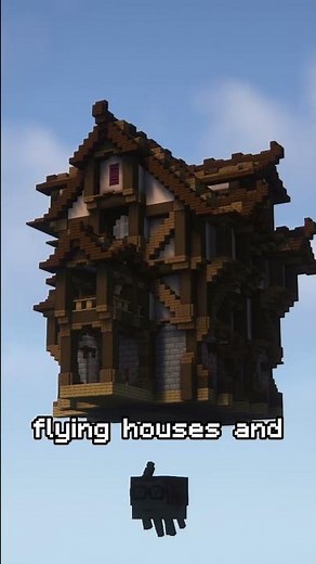 How to Make a FLYING HOUSE with a Ghast!
