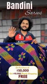 Modal Silk Sarees Bandhini Design.. price starts from Rs 4500/- #bandhinisaree #weddingcollection