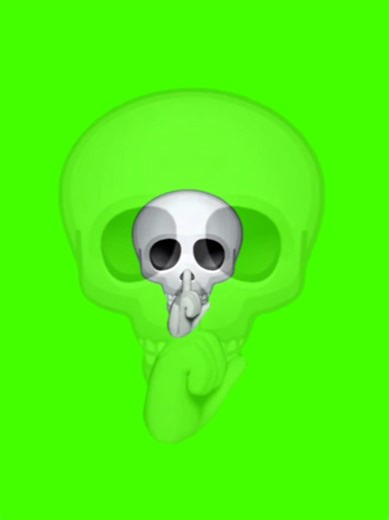 Green Screen Evil Skull Faces for Paid Edits