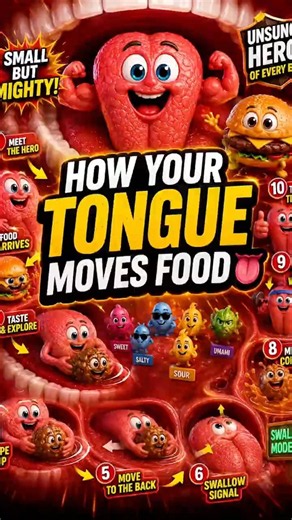 How Your Tongue Moves Food 😳 | The Amazing Science of Swallowing!