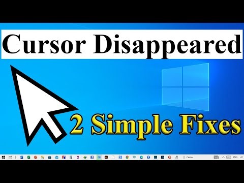 How To FIX Mouse Cursor Disappeared on Windows Problem (Keyboard Only Tutorial) | 2 Easy Fixes
