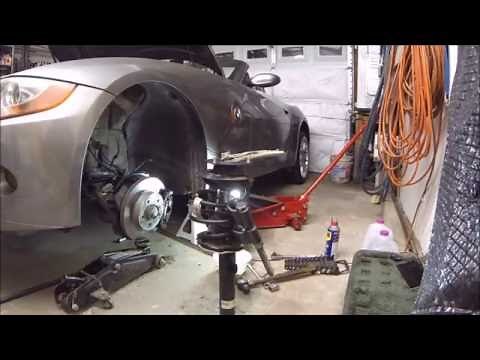 How to Replace Front Struts + Reinforcement Plates - BMW Z4 Vlog #25