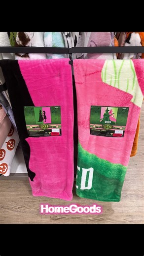 💚🩷✨Wicked blankets on clearance @HomeGoods #wicked #wickedmovie #blankets #fyp #homegoods