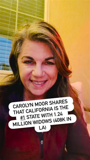 Your Story Matters: Why Widows Must Speak Up This week, I had the privilege of recording a podcast interview in Los Angeles. During our post-interview conversation, I shared a statistic that stopped the entire production team in their tracks: 🤯There are 408,000 #widows in the Los Angeles area alone. The room went silent. Not one person on that team—smart, informed, compassionate people—had any idea the number was that high. And here’s the reality that’s even harder to swallow: California has th