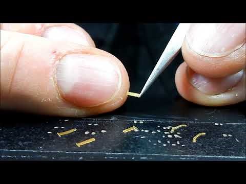 Folding and assembling 1/35 PE tool clamps