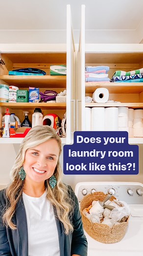 7.4K views · 39 reactions | Does your laundry room look like this?! Not terrible, but not its best version?? 狀 These cabinets can get so crazy! ‌ ‌That’s ok! We can help  We love to create systems that maximize efficiency + functionality while still looking really beautiful. ‌ ‌Message us today for a free consultation of the spot in your home that is getting on your nerves!  | The Tidy Home | Facebook