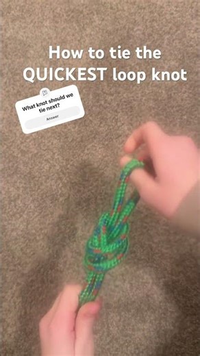 How to Tie the QUICKEST Loop Knot