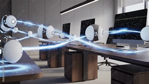 AI learning tools virtual classroom concepts. Advanced AI Learning Tools Creating Interactive Virtual Classroom Connection Sparks Curiosity About Future Education Technology Innovation In Modern